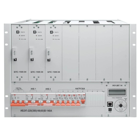 ИБЭП-220(380)/48B-140A-7/7(1000)-8U LAN ФОРПОСТ