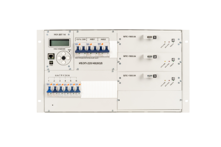 ИБП ИБЭП-220/60B-100A-3/4(1500)-6U-LAN ФОРПОСТ