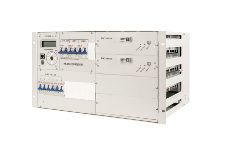 ИБП ИБЭП-220(380)/60B-100A-2/4(1500)-6U-LAN ФОРПОСТ