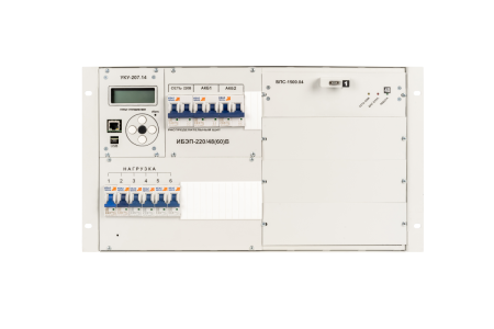 ИБП ИБЭП-220(380)/60В-80А-2(3,4)/4(1000)-6U-(Р)-(РР)-LAN ФОРПОСТ